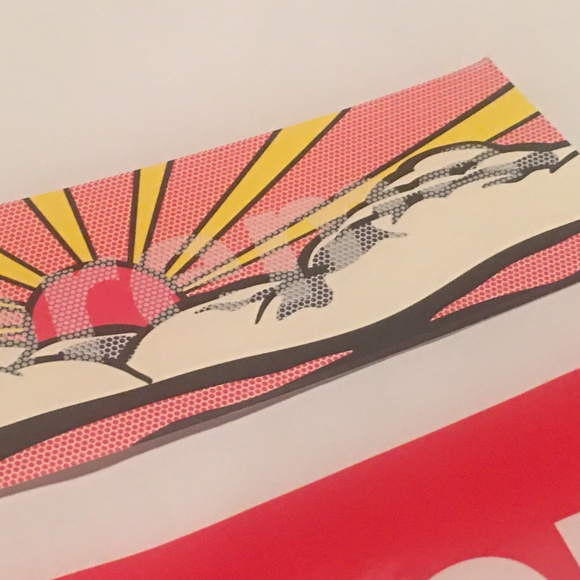 Supreme Roy Lichtenstein "Sunrise"  Box Logo Sticker - Picture 5 of 5